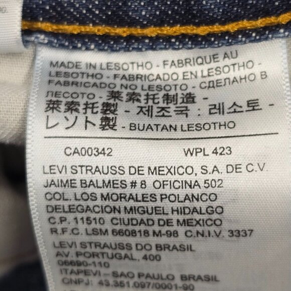 Levis 559 Jeans Men 38x30 (Fits 37x28.5) Blue Relaxed Straight Fit Denim Skater - Picture 4 of 13